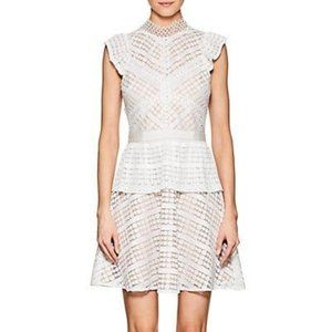 Barneys New York White Lace Cocktail Dress